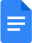 A blue document with white lines